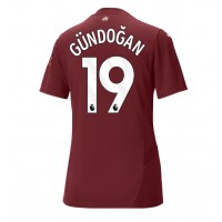 Camiseta Manchester City Ilkay Gundogan #19 Tercera Equipación Replica 2024-25 para mujer mangas cortas